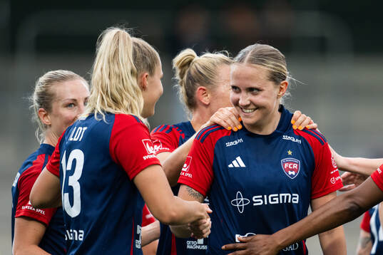FC Rosengårds Ria Noora Minerva Öling och Olivia Holdt