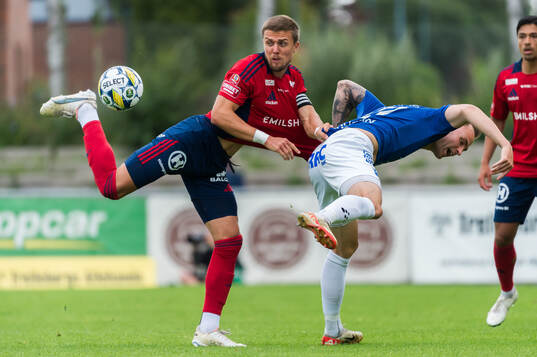 Östers Ivan Kricak och Trelleborgs Filip Bohman