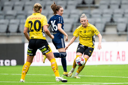 Älvsjös Terese Markelund och Elfsborgs Hanna Gunnarsson