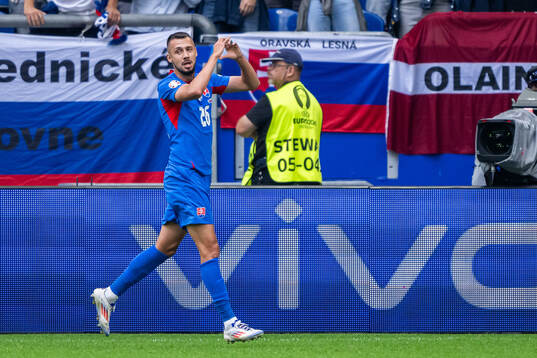 Ivan Schranz of Slovakia celebrates