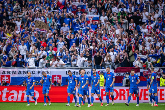 Players of Slovakia celebrate