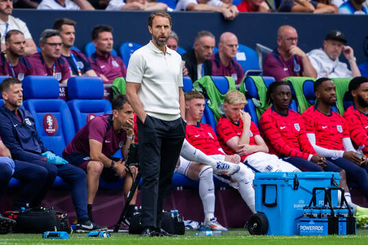 Head coach Gareth Southgate of England