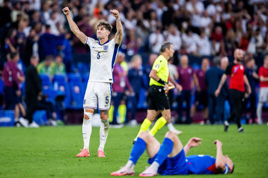 John Stones of England celebrates
