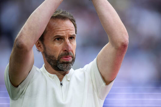 Head coach Gareth Southgate of England