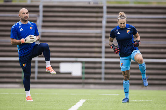 Djurgårdens målvaktstränare Aleksandar Pishovski och