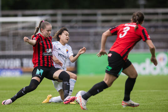 Brommapojkarnas Ida Bengtsson och Julia Olsson och