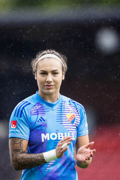 Djurgårdens målvakt Katelin Talbert
