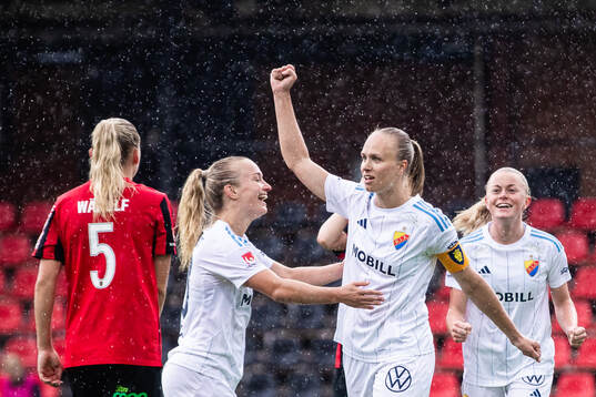Djurgårdens Matilda Plan jublar