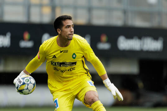 Skövde AIKs målvakt Adrian Zendejas