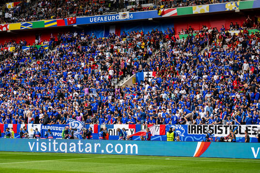 Supporters of France ahead the UEFA Euro 2024 Football