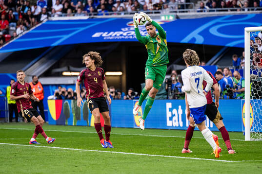 Goalkeeper Koen Casteels of Belgium