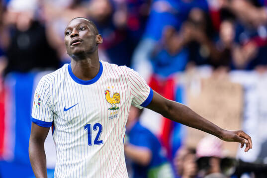 Randal Kolo Muani of France celebrates