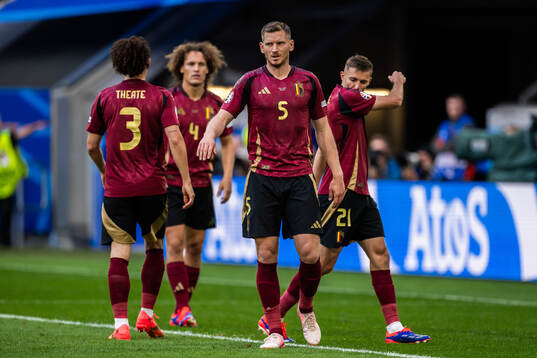 Jan Vertonghen of Belgium looks dejected