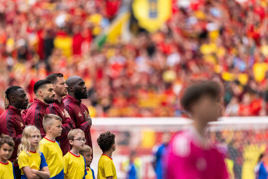 Jeremy Doku, Yannick Carrasco, Jan Vertonghen and Romelu