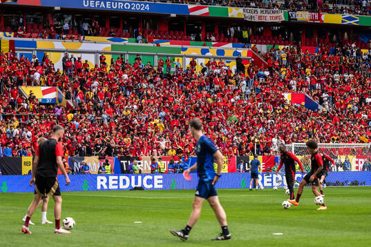 Supporters of Belgium