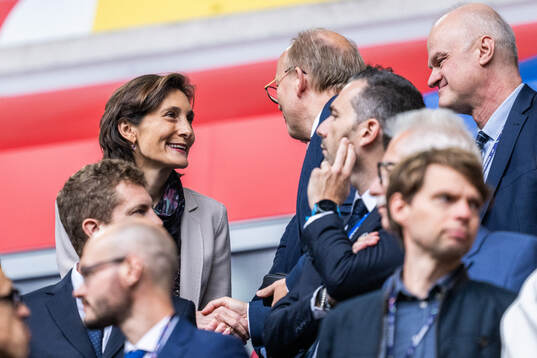 Amélie Oudéa-Castéra, French Minister of Sports, the