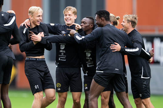 Leo Östman, Gottfrid Rapp, Timothy Noor Ouma och Simon