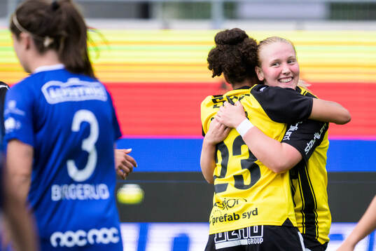 Häckens Johanna Fossdalsá Sørensen jublar