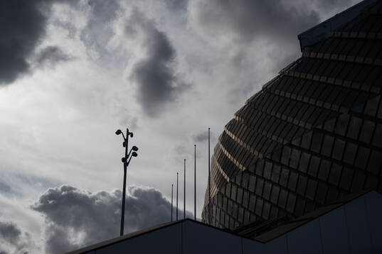 Exteriör vy av Tele2 Arena