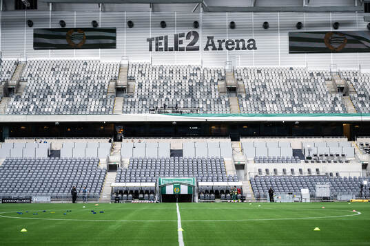 Interiör vy av Tele2 Arena