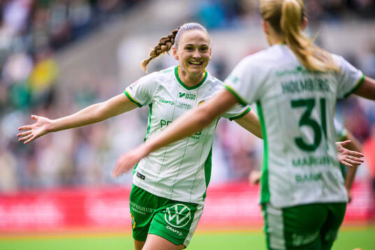 Hammarbys Vilde Hasund jublar