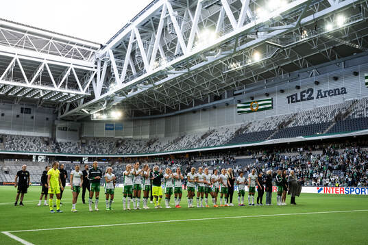 Hammarbys spelare jublar