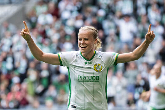 Hammarbys Julie Blakstad jublar