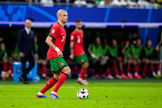 Pepe of Portugal celebrating