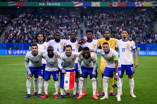 The starting eleven of France