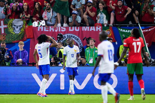Randal Kolo Muani of France looks dejected