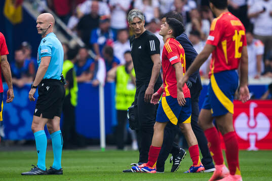 Pedri of Spain in pain