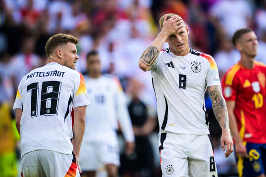 Toni Kroos of Germany looks dejected