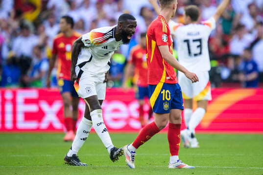Antonio Ruediger of Germany reacts