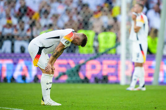 Toni Kroos of Germany looks dejected
