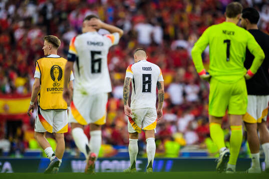 Toni Kroos of Germany looks dejected