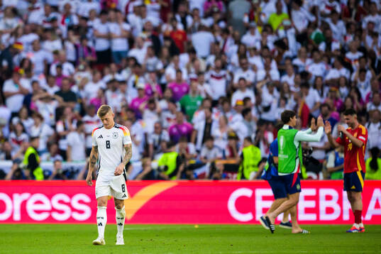 Toni Kroos of Germany looks dejected
