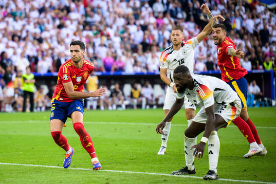 Mikel Merino of Spain celebrates