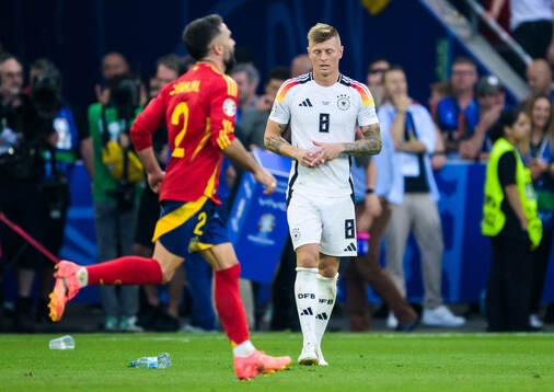 Toni Kroos of Germany looks dejected