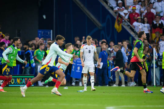 Toni Kroos of Germany looks dejected