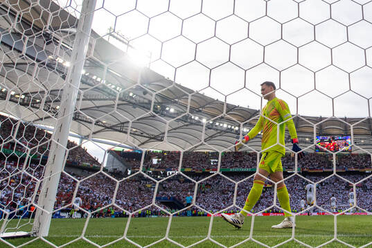 Goalkeeper Manuel Neuer of Germany looks dejected