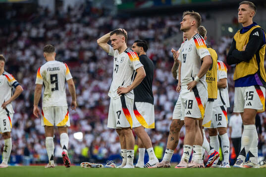 Florian Wirtz of Germany looks dejected