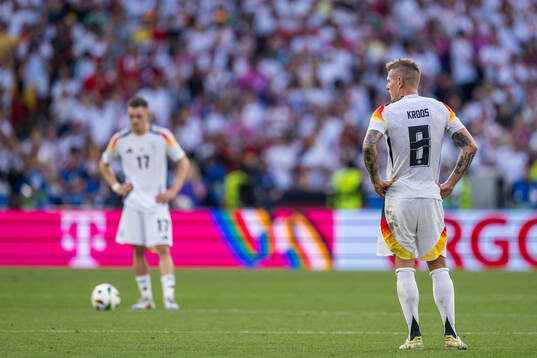Toni Kroos of Germany looks dejected