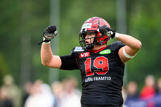 Carlstad Crusaders Adam Classon jublar