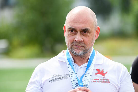 Carlstad Crusaders huvudtränare Henrik Dahl
