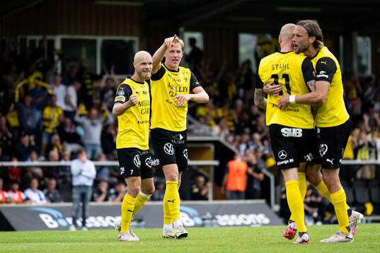 under fotbollsmatchen i Allsvenskan mellan Mjällby och