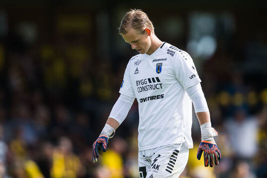 Sirius målvakt Jakob Tånnander deppar