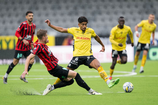 Brommapojkarnas Eric Björkander och Elfsborgs Ahmed Qasem