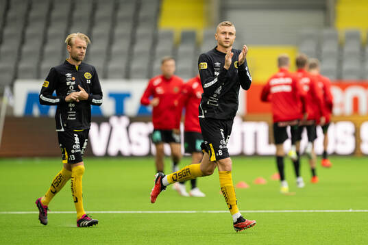 Elfsborgs Johan Larsson och Sebastian Holmen