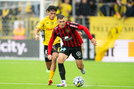 Elfsborgs Besfort Zeneli och Brommapojkarnas Adam Skanning