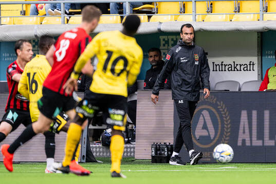 Brommapojkarnas tränare Andreas Engelmark